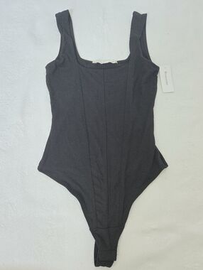 XS corset bodysuit tank black